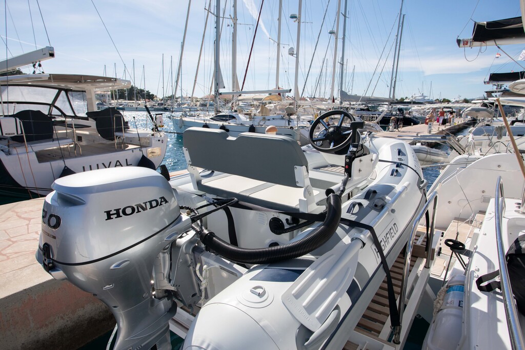 Highfield Tender with 20HP outboard