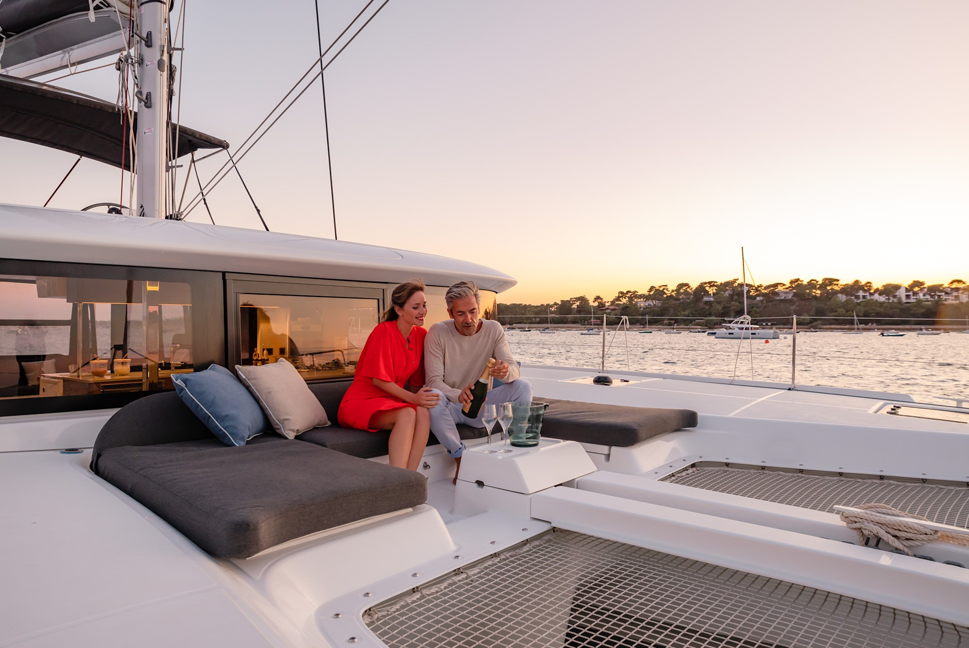 Aft deck dining area