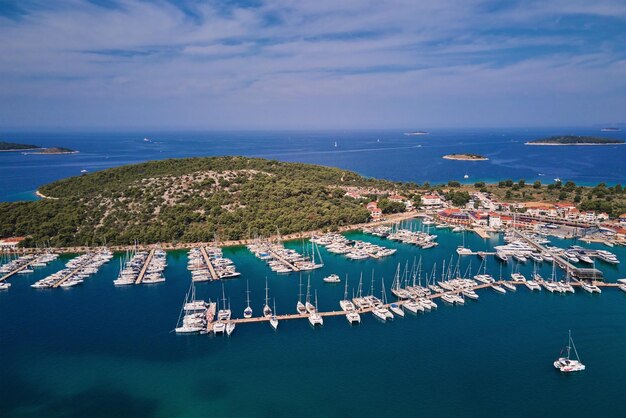 Marina Frapa Resort aerial view